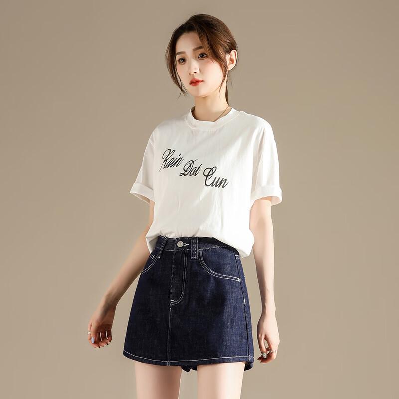 RAIN.CUN Women's Casual Printed Cotton T-Shirt