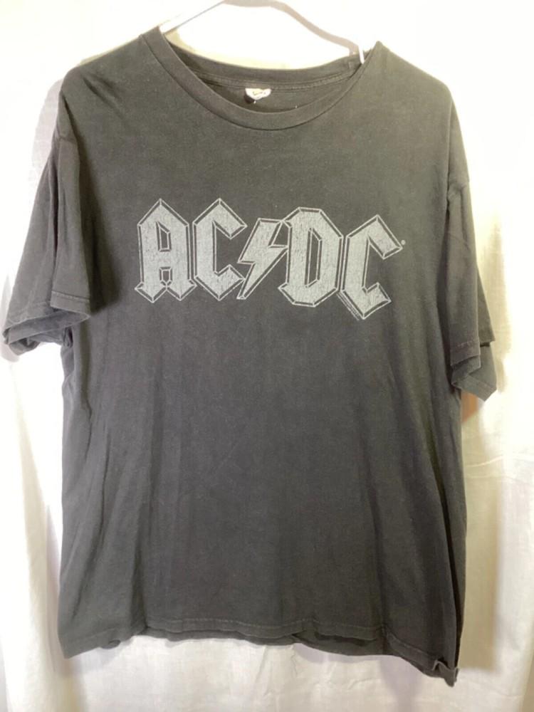 Винтажная черная хлопковая футболка AC/DC 2001 Rock Band, размеры S-4XL, унисекс L