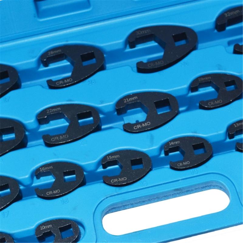 Professional Tube Wrench Kit 8mm To 32mm Jaw Heads Corrosion Resistant Alloy Construction Various Nut Removal Solution