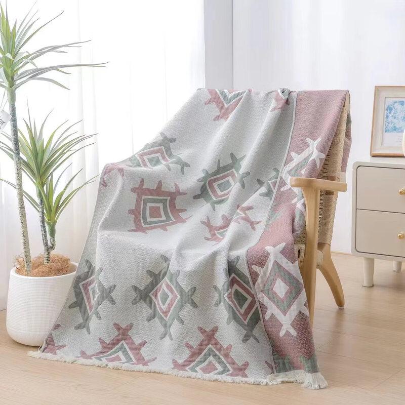 Brangdy Office Nap Tassel Throw Blanket