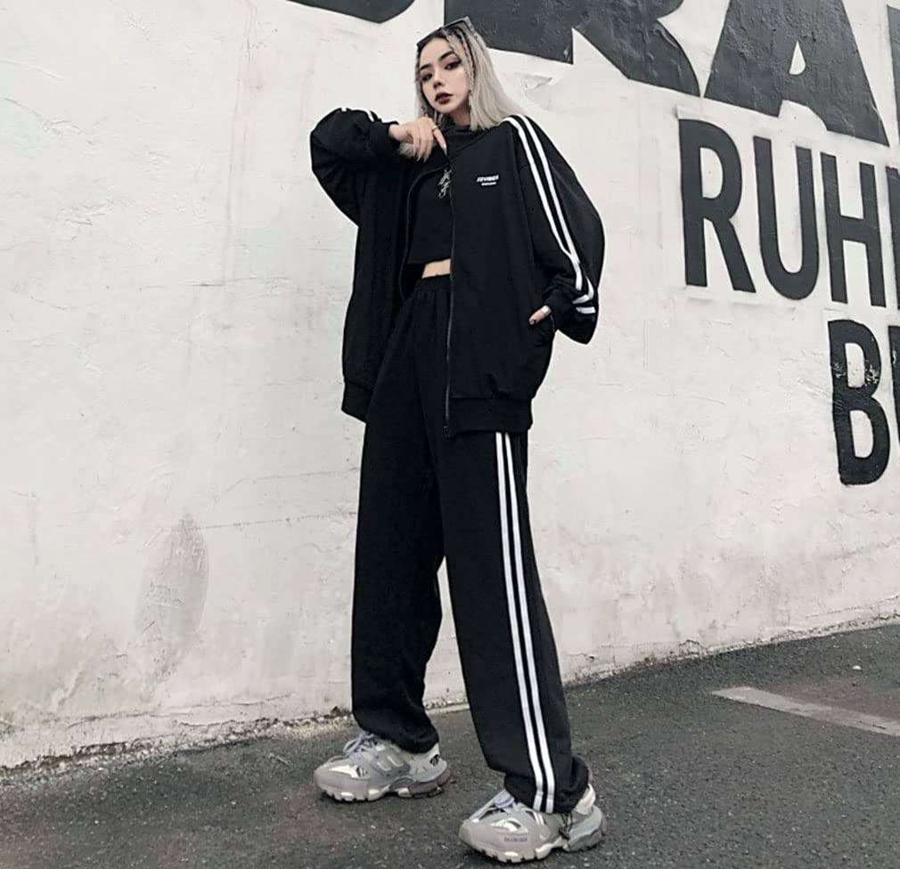 Tracksuit Set with Loose Plus C2231A D.IIZOO Women's Korean-Style Set, 2-Piece Hoodie, Activewear, Casual, Sportswear, Loungewear, Fit, Sizes,