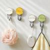 hooks Suction Cup Hook No Punching Wall Hooks for Bathroom Kitchen Bedroom Reusable Towel Clothes Hanger Hook Home Organizer