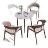 Outdoor Rattan-Style Plastic Chair with Thick Backrest for Garden, Courtyard, or Milk Tea Shop