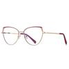 Eyebrow Point Paint Metal Optical Frame With Street S English Style Open Flat Light Mirror Womean And Men Glasses