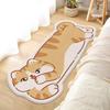 Living Room Flannel Carpet Cartoon Irregular Shape Cute Soft Comfortable Sofa Bedroom Bedside Rug Home Decoration
