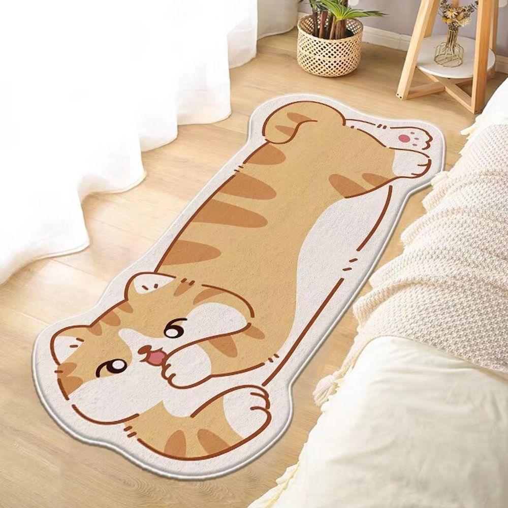 Cartoon Buitenaards Wezen Schattig Slaapkamer Nachtkastje Tapijt Zacht Vachtachtig Materiaal Balkon Woonkamer Bank Imitatie Kasjmier Tapijt Huisdecoratie 40X120CM (1.3X3.9FT