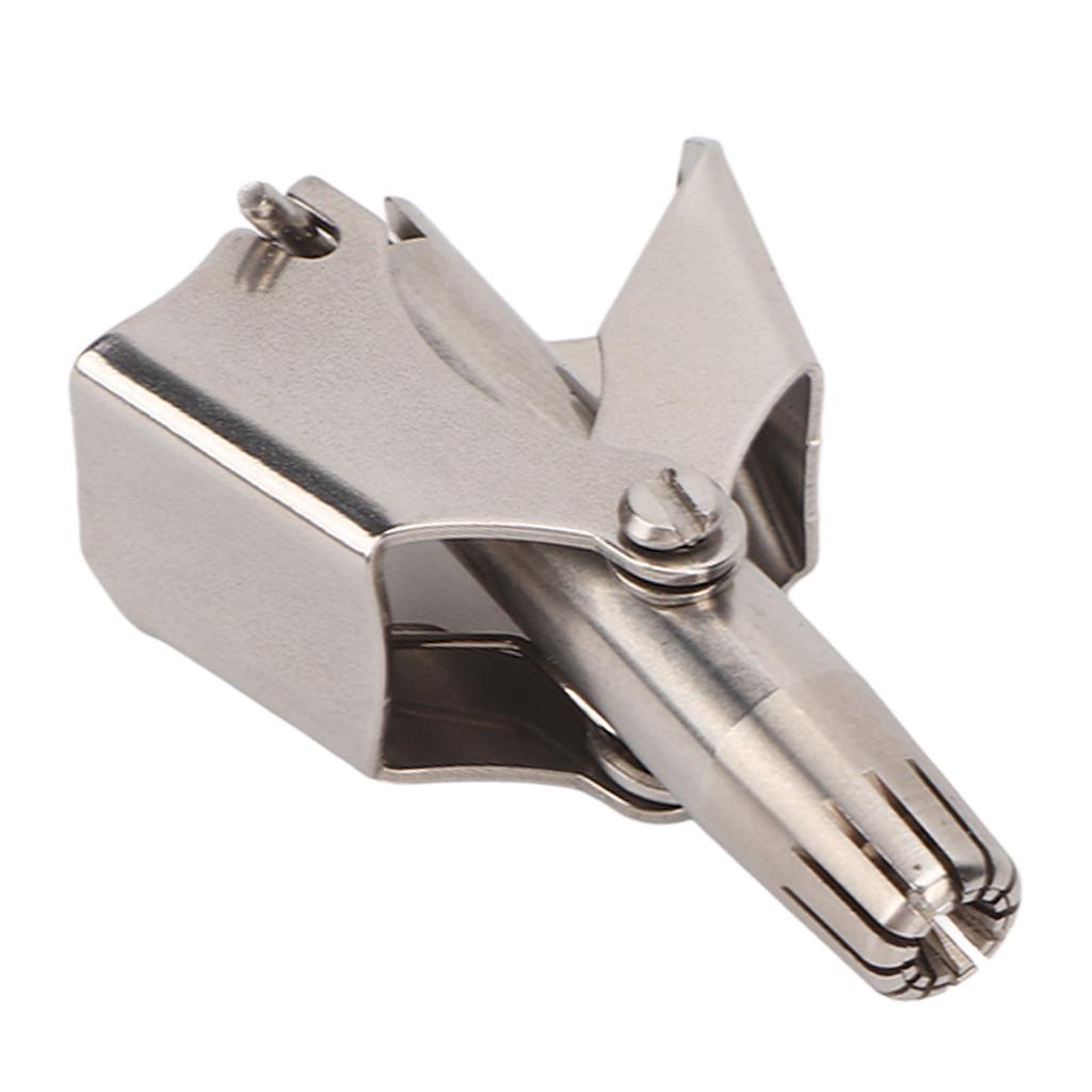 Manual Nose Hair Trimmer 360 Degrees Rotate Stainless Steel with R Round Head Nasal Hair Trimmer for Men