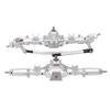RC Front Rear Axles Complete Set Metal Assembly Kit Axle Drive Shaft for   SCX10 II RC Crawler Car