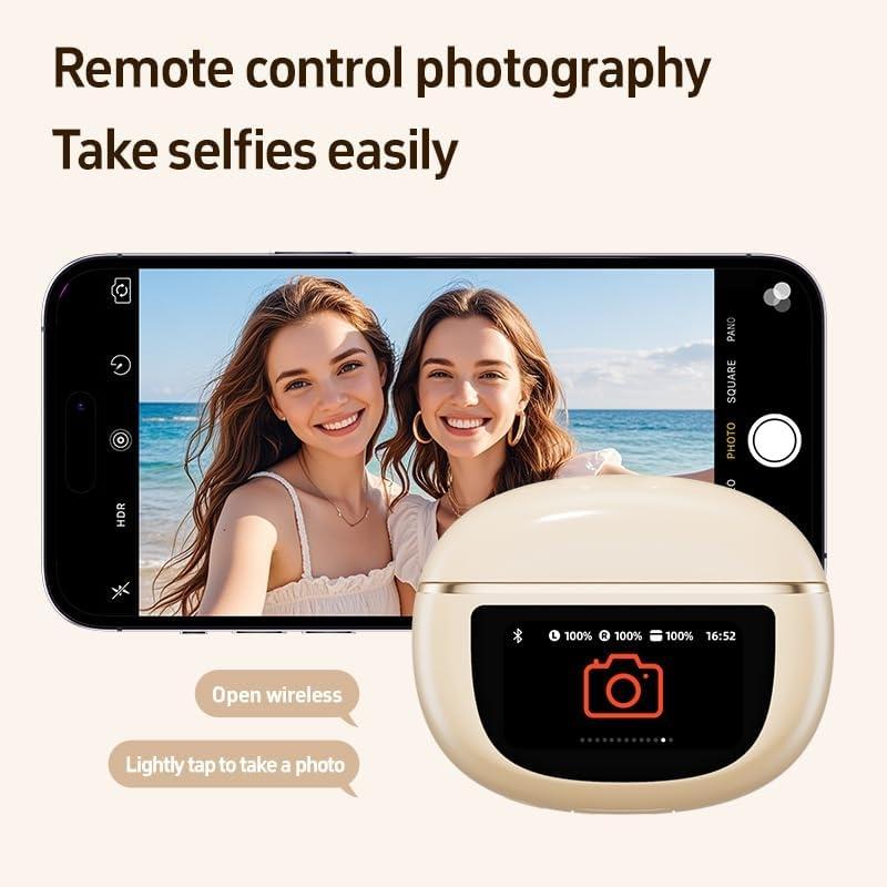AI Translation Earbuds Wireless Earphones 144 Languages Bluetooth 5.4 Ear Buds Two-Way Translator Headphones Translating Device for Travel Business