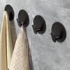 Toilet Towel Hooks, 2/4/6 Adhesive Hooks, Stainless Steel Shower Hooks, Used for Hanging Bathrobes, Loofah Nets, Jackets, Clothes, Hats