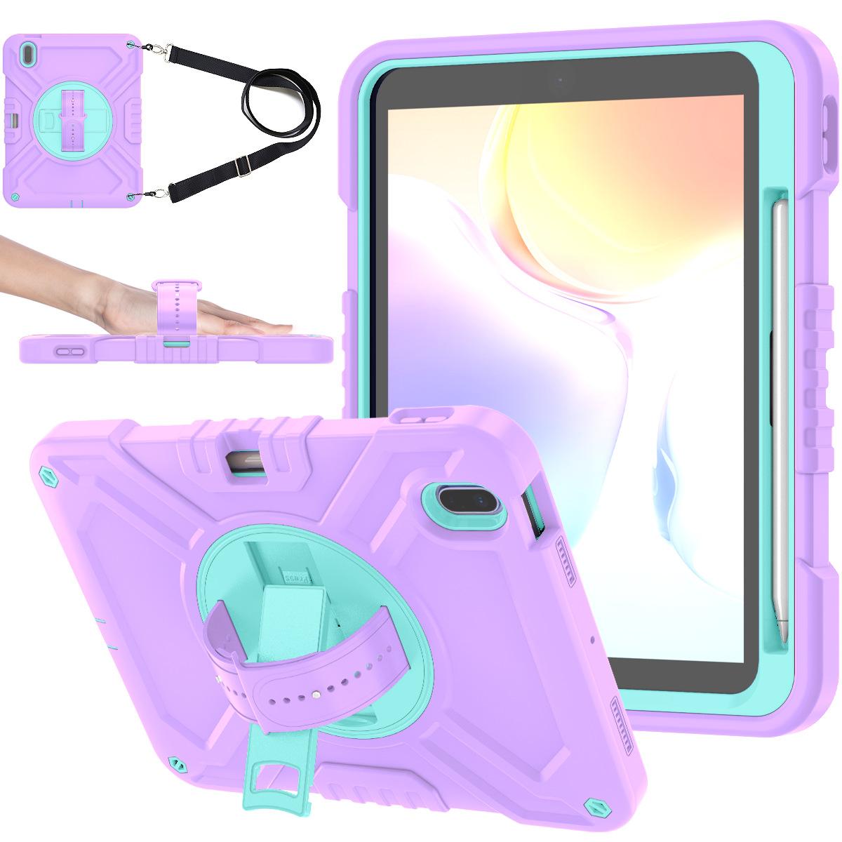 

Case For iPad A16 11-inch (2025) ,PC and silicone materials with rotating stand светло-фиолетовый