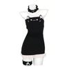Sexy Female Sexy 2D Maid Cosplay Sexy Catwoman Plush Uniform Seduction