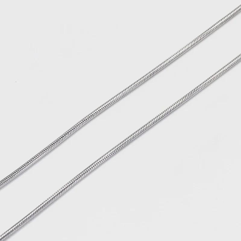 Stainless Steel Snake Chain Necklace for Men & Women - Titanium Steel, Trendy & Pendant-Friendly