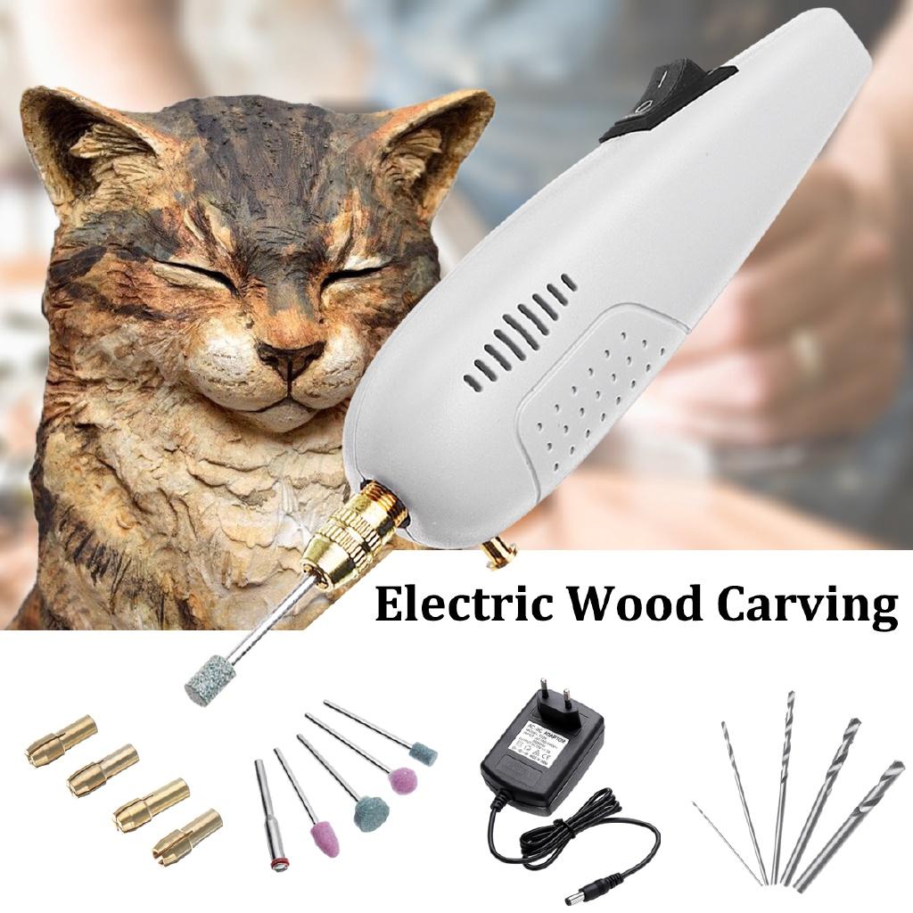 Electric Furniture Carpentry Woodworking Root Carving Knife Tool Handle Flexible Shaft Chisel Carved Wood Carving Tools