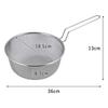 Shimomura Kihan 20cm Stainless Steel Strainer for Boiling and Draining Pots in Dishwasher Durable Deep Convenient for and Made in Product 40854 [Made