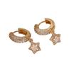 Fashion Water Droplets Dangle Earrings for Women Sparkling Zirconia Fashion Jewelry Gift