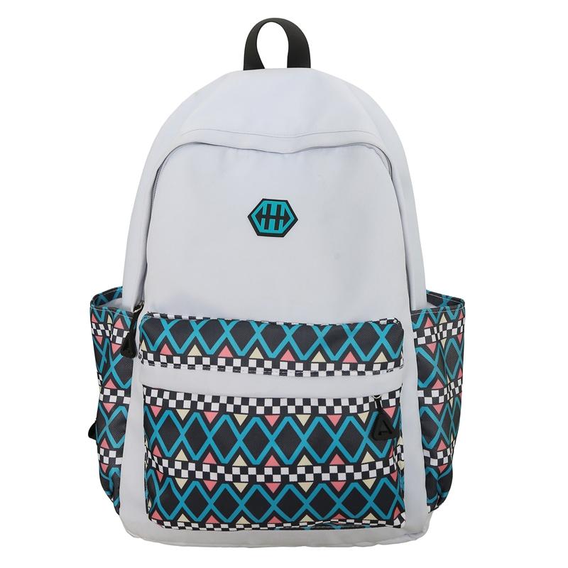 Men Waterproof Backpack Women Printed Travel Backpack Large Capacity Student School Bag