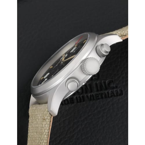 TACTICAL FROG Militado Military Chronograph Watch, 39mm Sapphire Crystal Pilot's Watch VK61, Quartz Movement, Luminous Wristwatch, 100m Water Resistan