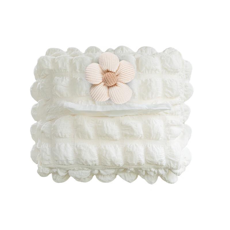 Puff Grid Car Seat Back Tissue Holder