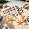 Custom Name Personalized Genshin Impact Print Beach Towel, for Trip Camping Beach Party Home Decor, Birthday Gift for Family & Friends