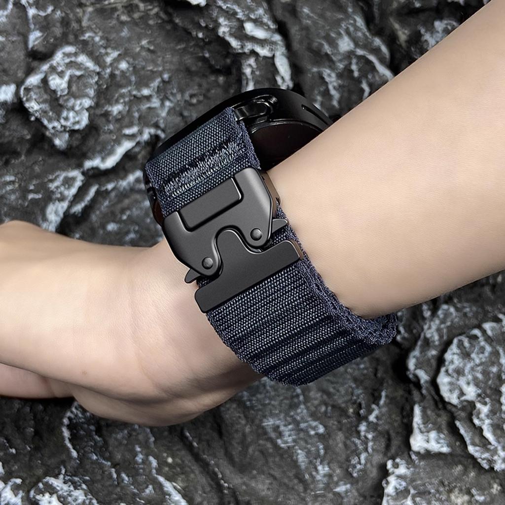 Nylonový námořnický řemínek pro Samsung Galaxy Watch Ultra 2025/7 47mm Prodyšný pásek Parachute přezka Pro Galaxy Ultra 47mm Náramek