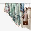 New double-sided printed silk wool texture silk scarf bag head scarf fashion 91 square scarf imitation cashmere warm skin-friendly scarf