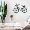 Außenwandkunst Eisen Fahrrad Wanddekor 11,81 X 8,15 Zoll Fahrrad Metallwandkunst Schwarz Pulverbeschichtet Fahrradform Dekor Büro