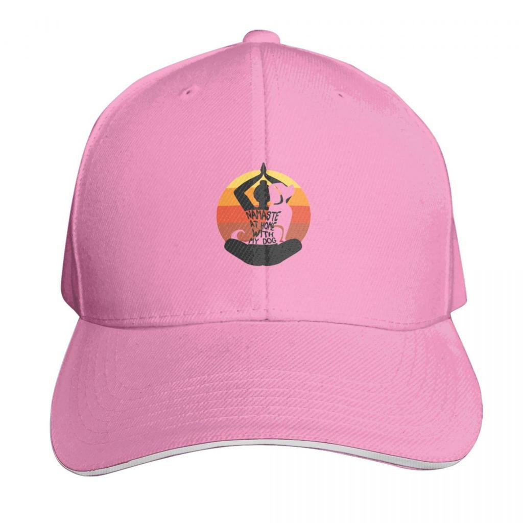 Namaste At Home With My Dog Baseball Cap Fishing cap Luxury Cap Beach Bag Hat Baseball Unisexs Hats Womens