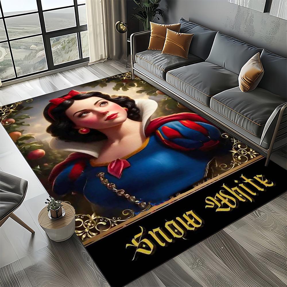 27 Style Snow White Princess Cartoon Girl Carpet Rug for Bedroom Living Room Home Sofa Decoration,kid Large Decor Floor Mat Gift