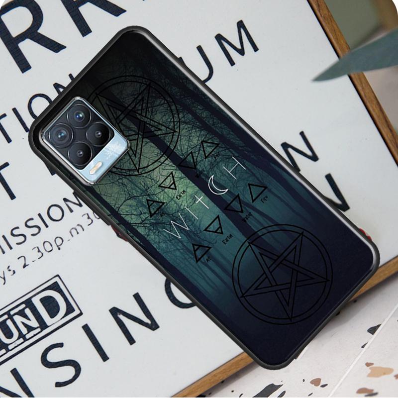 Carcasă din spate magică Witch Witchcraft pentru Realme 8i 8 Pro GT Neo 2 Master C15 C21 Coque pentru OnePlus 8T 9R Nord2 9 Pro