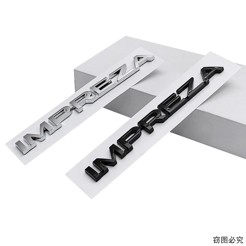 For Subaru IMPREZA Logo Letter Stickers Badge Decal ABS Car Rear Trunk Tail Emblem Decoration Auto Retrofit Accessories liu7