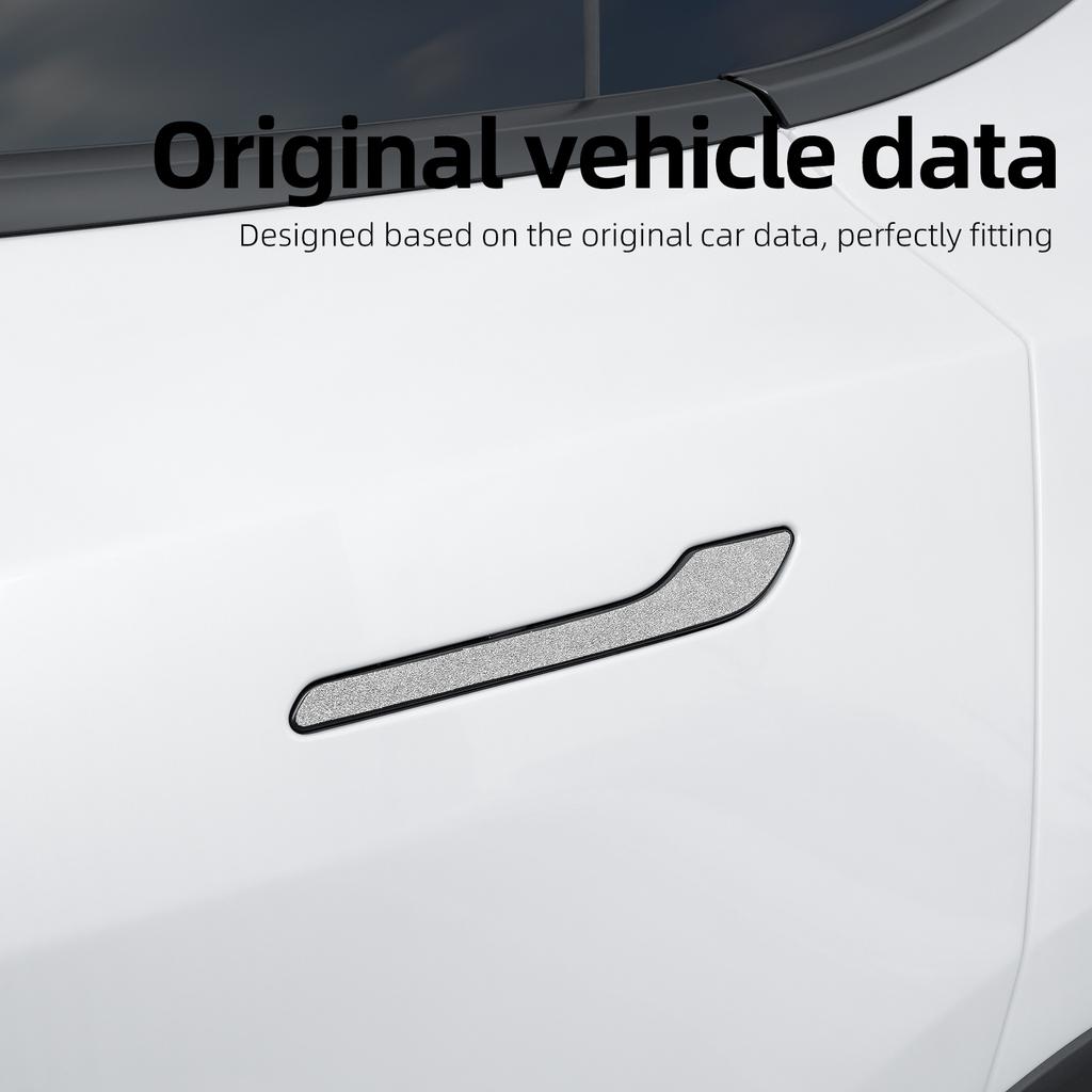 Door Handle Sticker For Tesla Model Y Juniper Car Door Handle Scratch Protector Sticker Auto Door Handle Scratch Cover