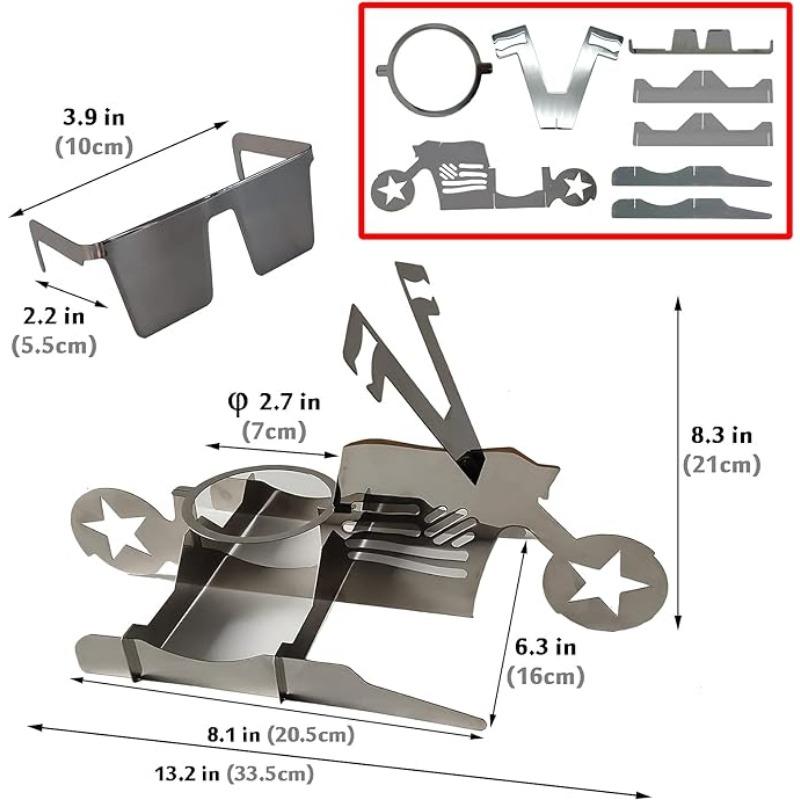 Supporto per pollo arrosto per barbecue all'aperto Supporto portatile per pollo in lattina di birra per griglia Supporto per griglia per pollo alla birra in acciaio inossidabile lucidato