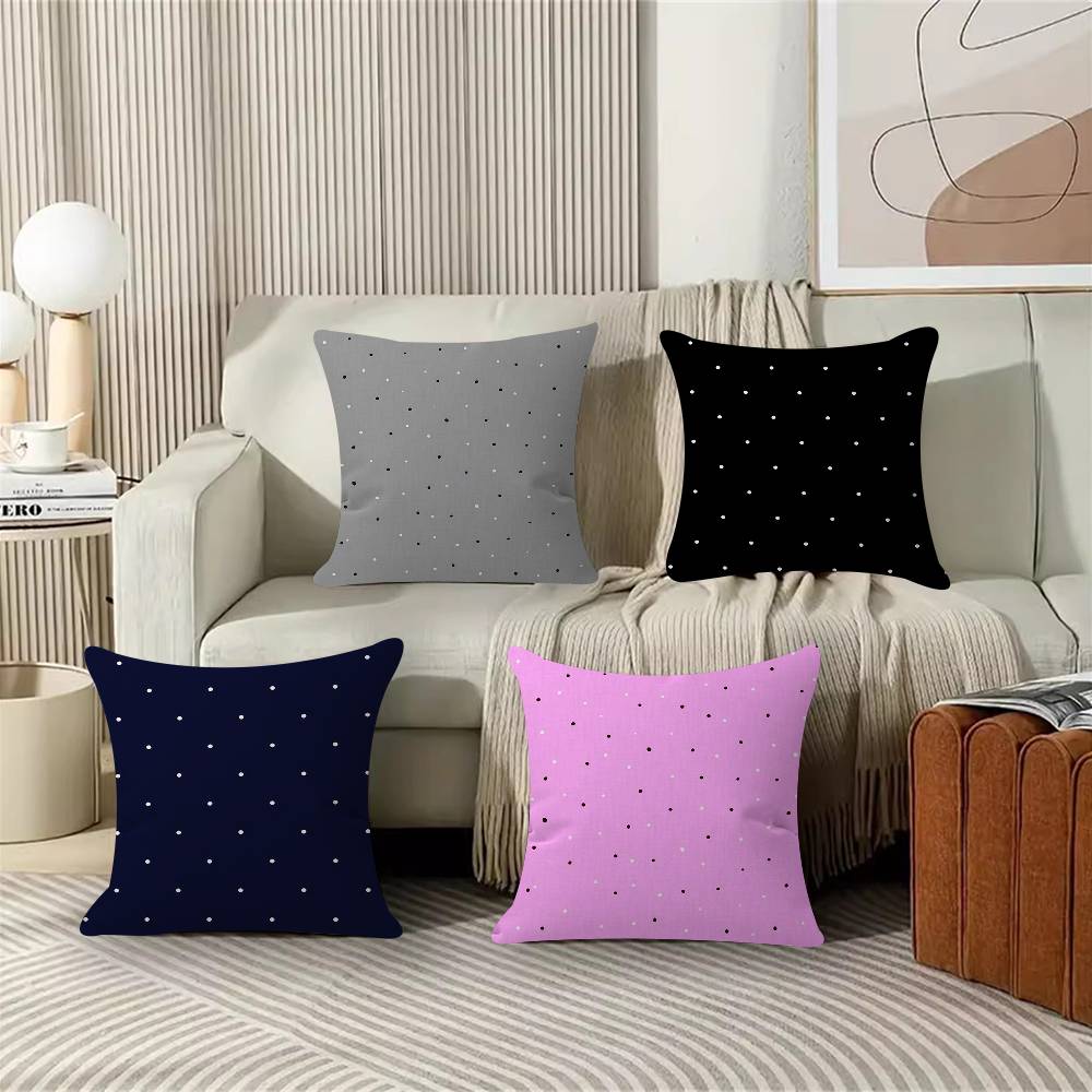 Fashion Polka Dot Pillowcase Toon Gift Cushion Cover Bedroom Home Sofa Chair Seat Decor Pillow Case
