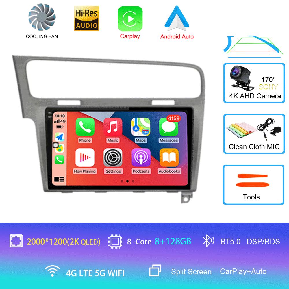 Car Radio Android 14 For Volkswagen VW Golf 7 MK7 GTI 2013-2020 Carplay HD Multimedia Auto Qualcomm GPS Stereo Video Player 2din