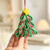 16PCS/Pack Candy Pendant Fun Vibrant Colors Pendant Eco-friendly Decorations Plank Christmas Tree Wood DIY Christmas Ornaments