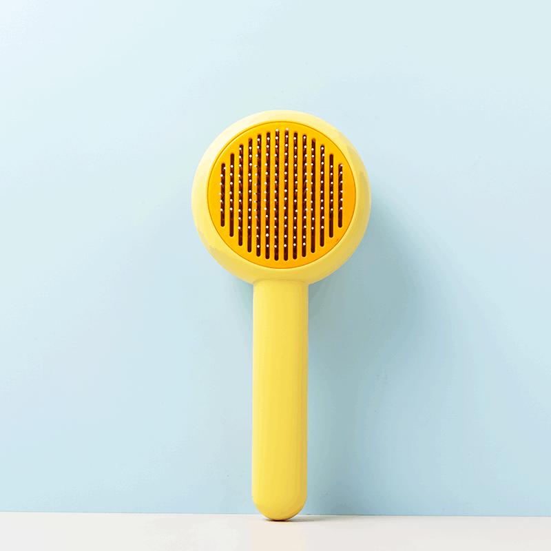 

Расчески для домашних животных, Расчески для кошек и собак, Удалители шерсти, Принадлежности для чистки, Самоочищающиеся, Распутывающие узлы, Удаляющие выпадающую шерсть, Расчески для удаления шерсти одним нажатием OPP bag жёлтый