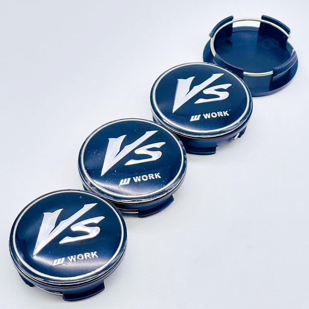 4pcs/Set High Quality 57mm Car Wheel Hub Cover Center Caps for VS W Work Racing Styling Badge Stickers Emblem Accessories