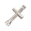 124 M2 Locknut Metal Lock Nut Selflocking Nut with Cross Wrench for Axial Scx24 AXI90081(Silver )