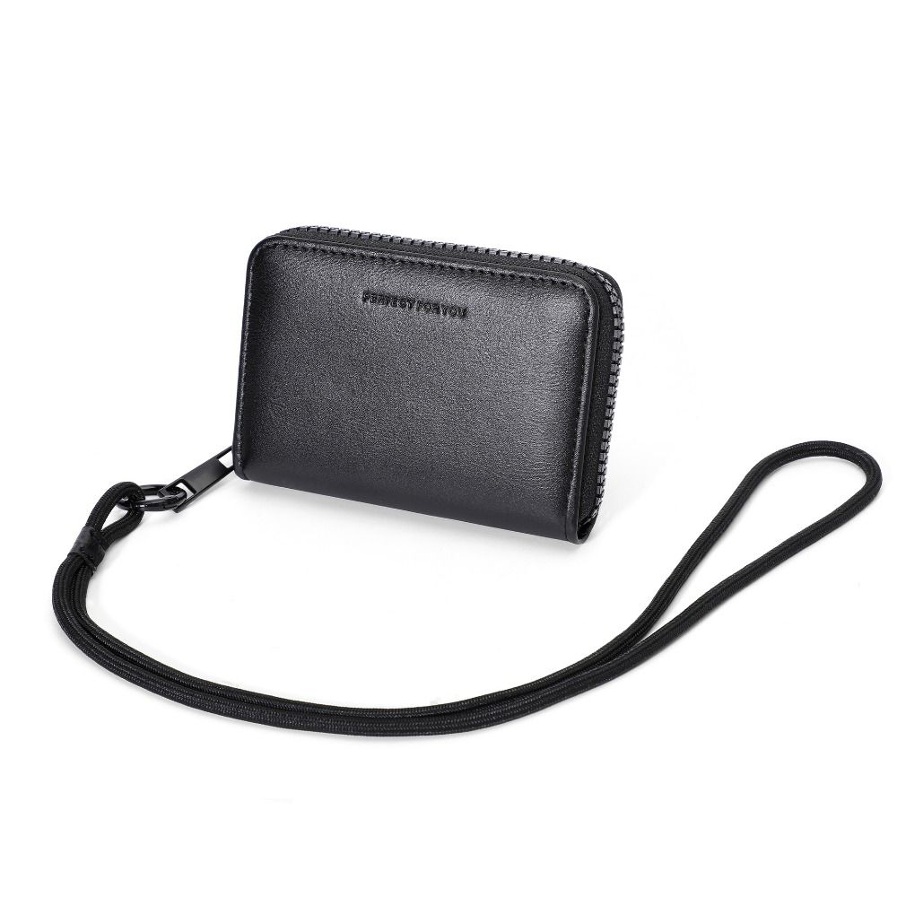 Hand Clutch Women Short Wallet Multi Card Slots Lipstick Storage Bag Hanging Neck Coin Purse  Women