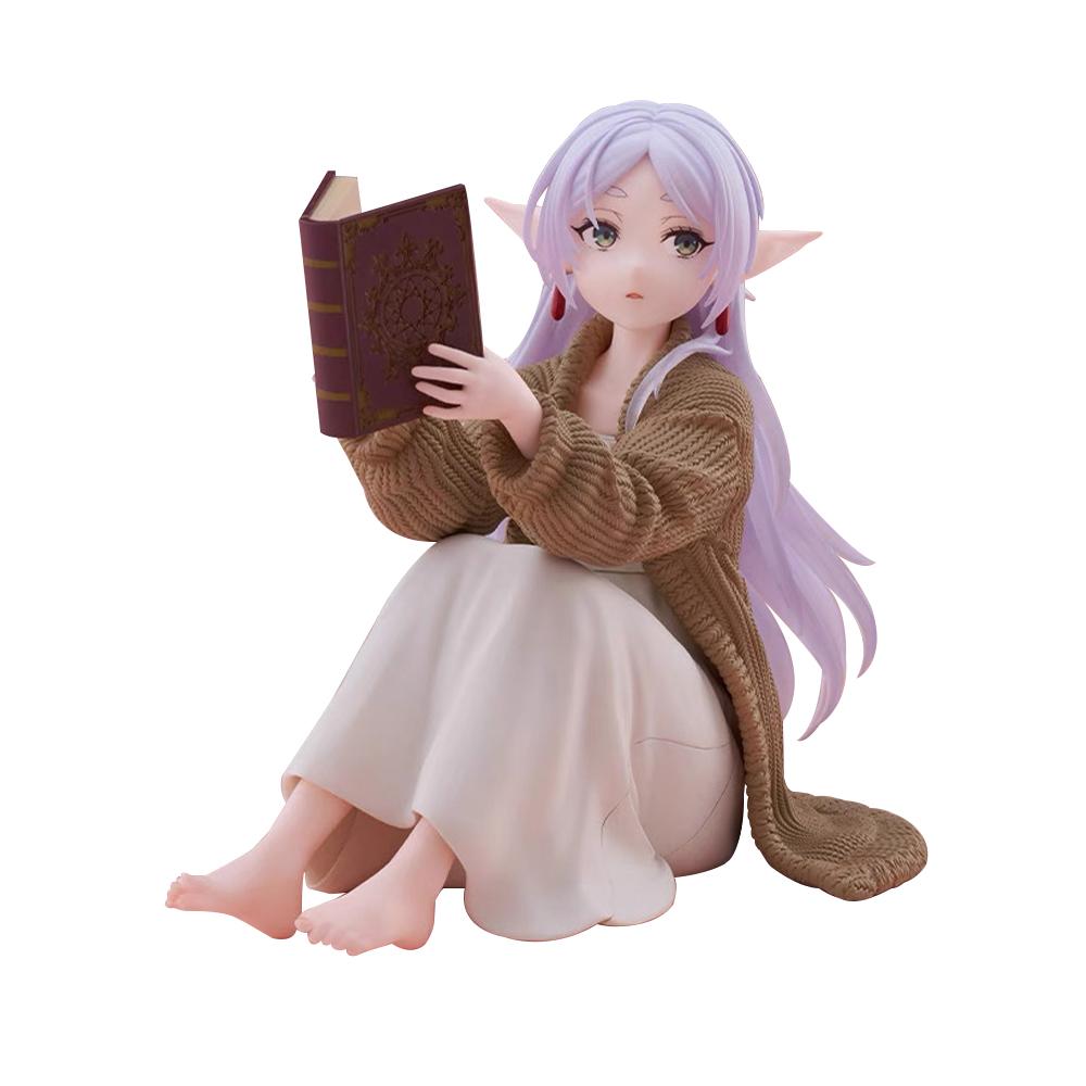 Anime Frieren Figure Sitting Pose Action Figure Beauty Cute Girl PVC model desktop ornaments Collection child toy Gifts 13cm