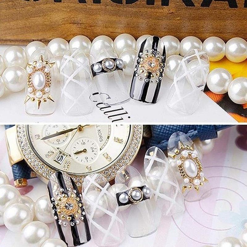 2Sheets Fashion Tattoo Makeup Eyeliner Eyeshadow Eyes Makeup Face Pearls Stickers Imitation Pearls Acrylic Self Adhesive