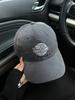 Vintage American trendy baseball cap  new autumn and winter female face small embroidery letter cap black gray