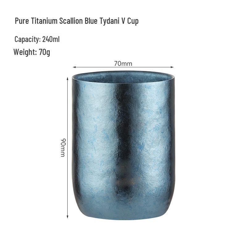 MINGHUI Double Wall Pure Titanium Mug