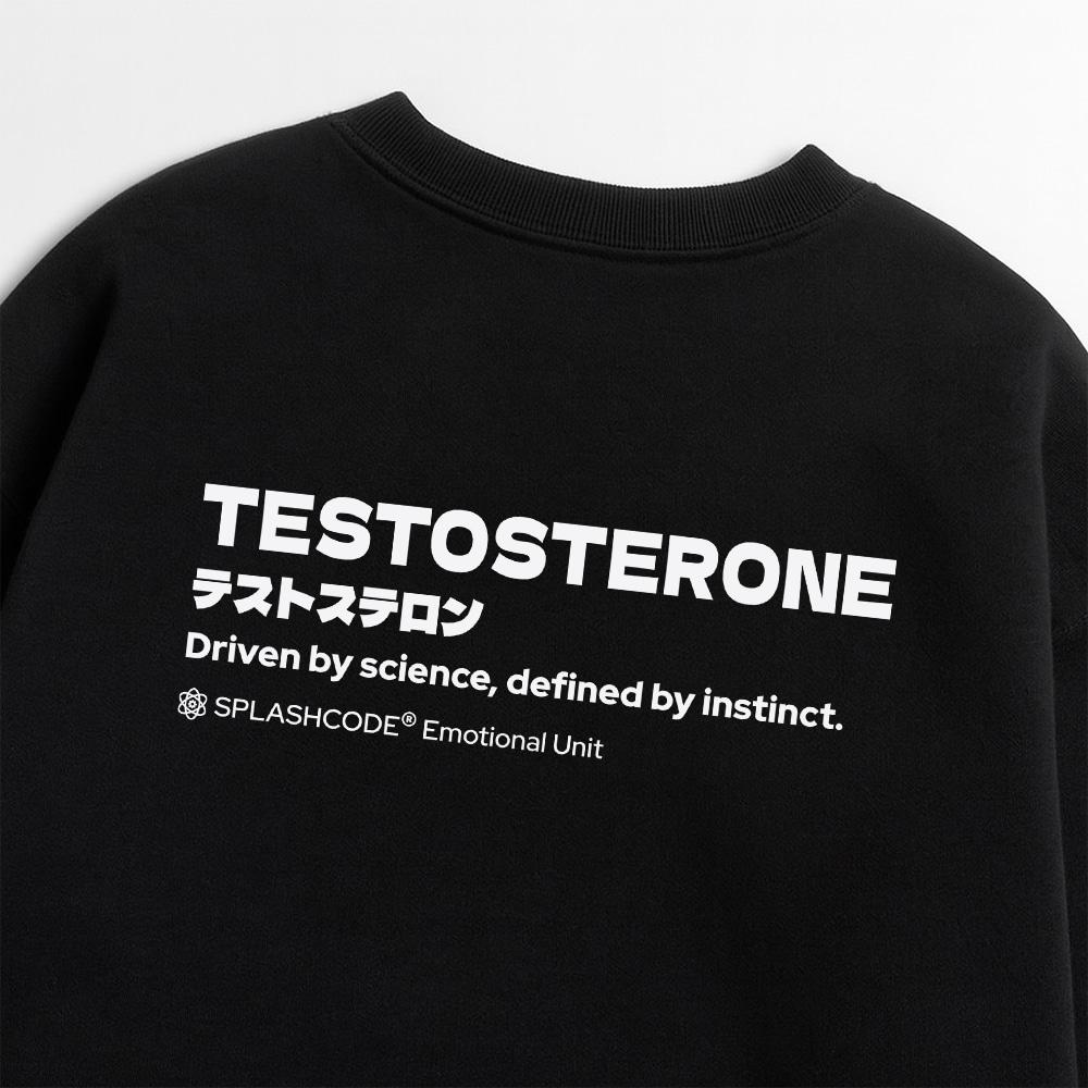 Seupeullaesikodeu Heavy Crew Neck Sweatshirt Black - Teto (Testosterone)