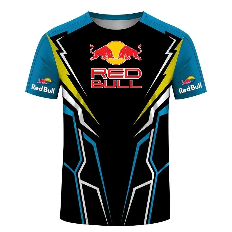 Red Bull Racing Team Bekleidung F1 Formelrennen T-Shirt Herren Motorrad Off-Road Fahren Trainingsshirt