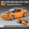 2026 Diecast Alloy 1:24 BMW M3 GTR E46 Racing Car Model Miniature Voiture Collection Ornament Toy Vehicle Boy Birthday Gift BMW Ornament