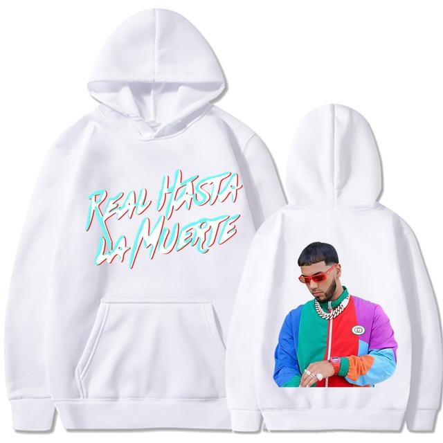 Nová hip-hop Unisex a dámská ležérní teplá sportovní mikina s kapucí Real Hasta La Muerte ležérní sportovní oblečení Unisex a dámské anime pulovry