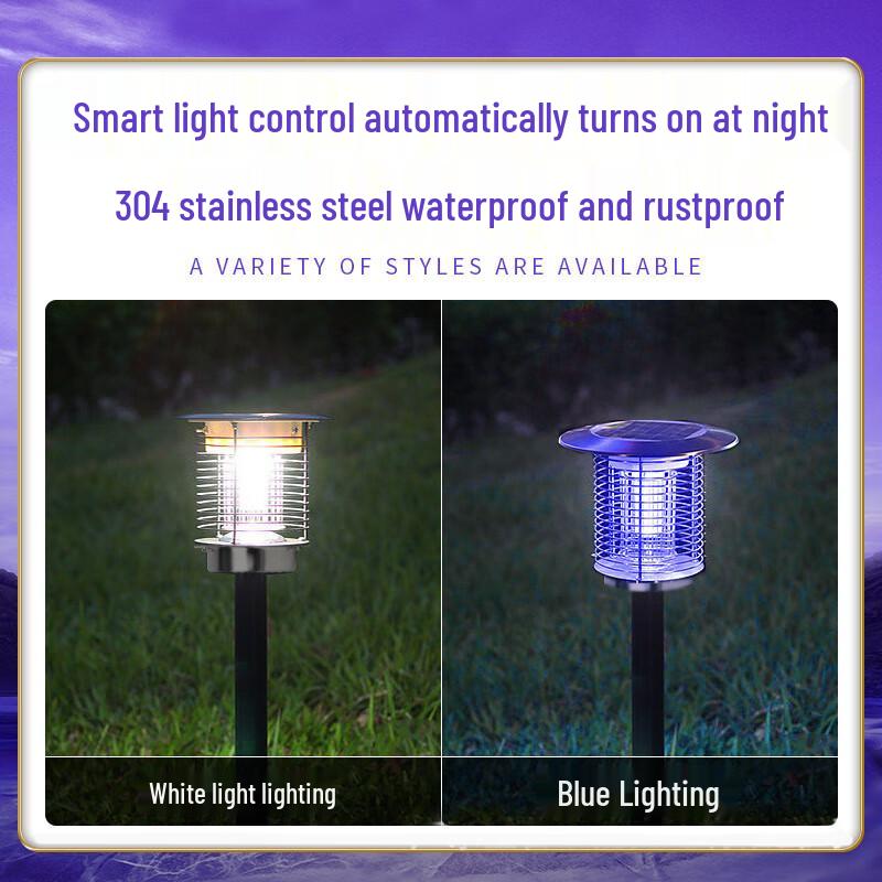 Outdoor Solar Electric Mosquito Killer Lamp