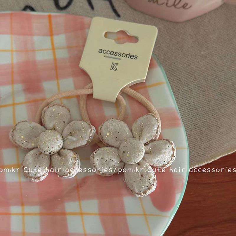 Herz Blume Schleife Haargummi: Kinder Hochelastischer Nahtloser Pferdeschwanzhalter